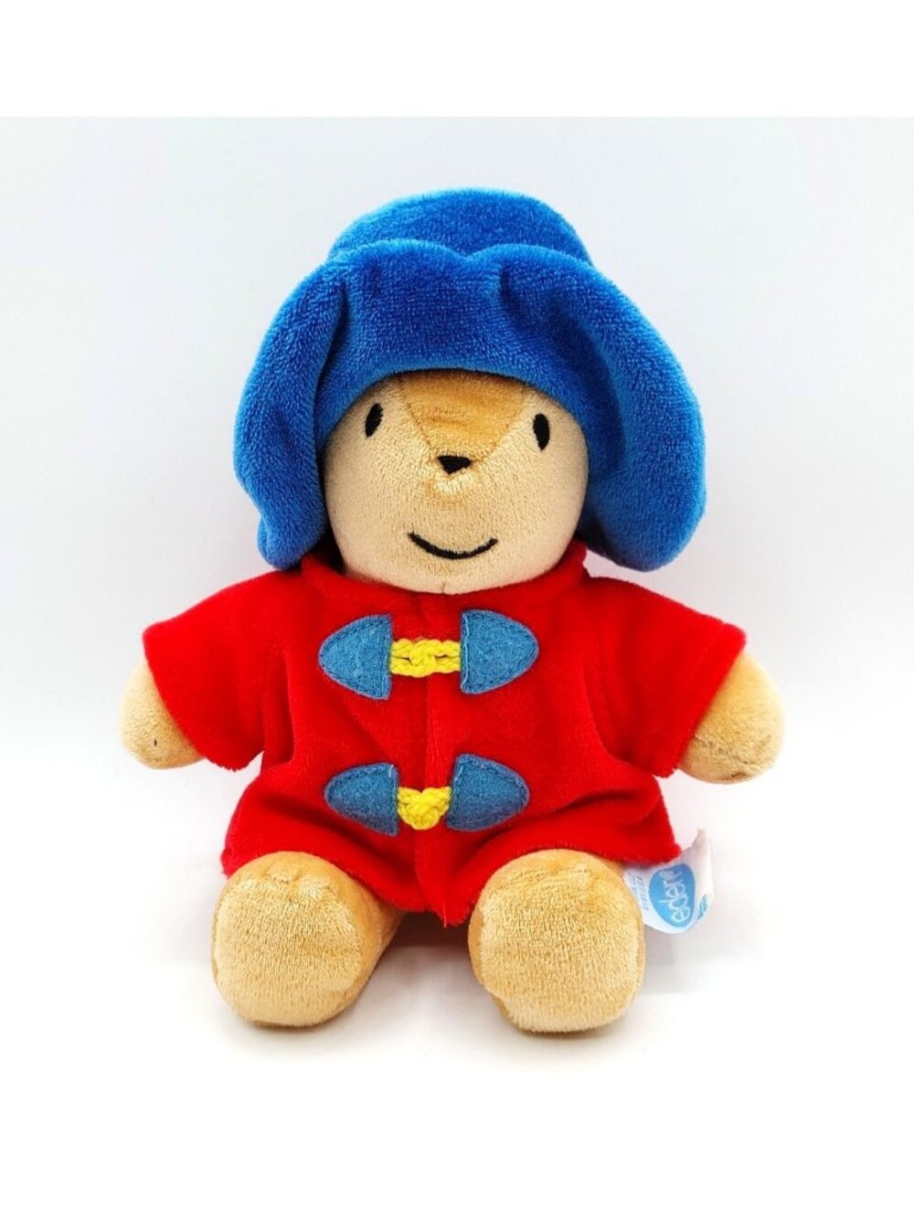 Eden Toys Paddington Teddy Bear Stuffed Animal Plush 9" Blue Hat Blue Coat